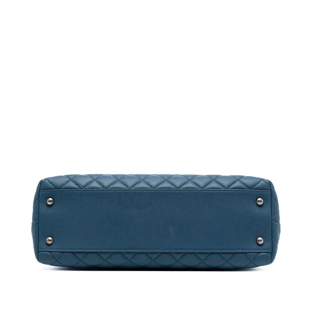 Chanel Medium Quilted Caviar Coco Top Handle Bag - 3