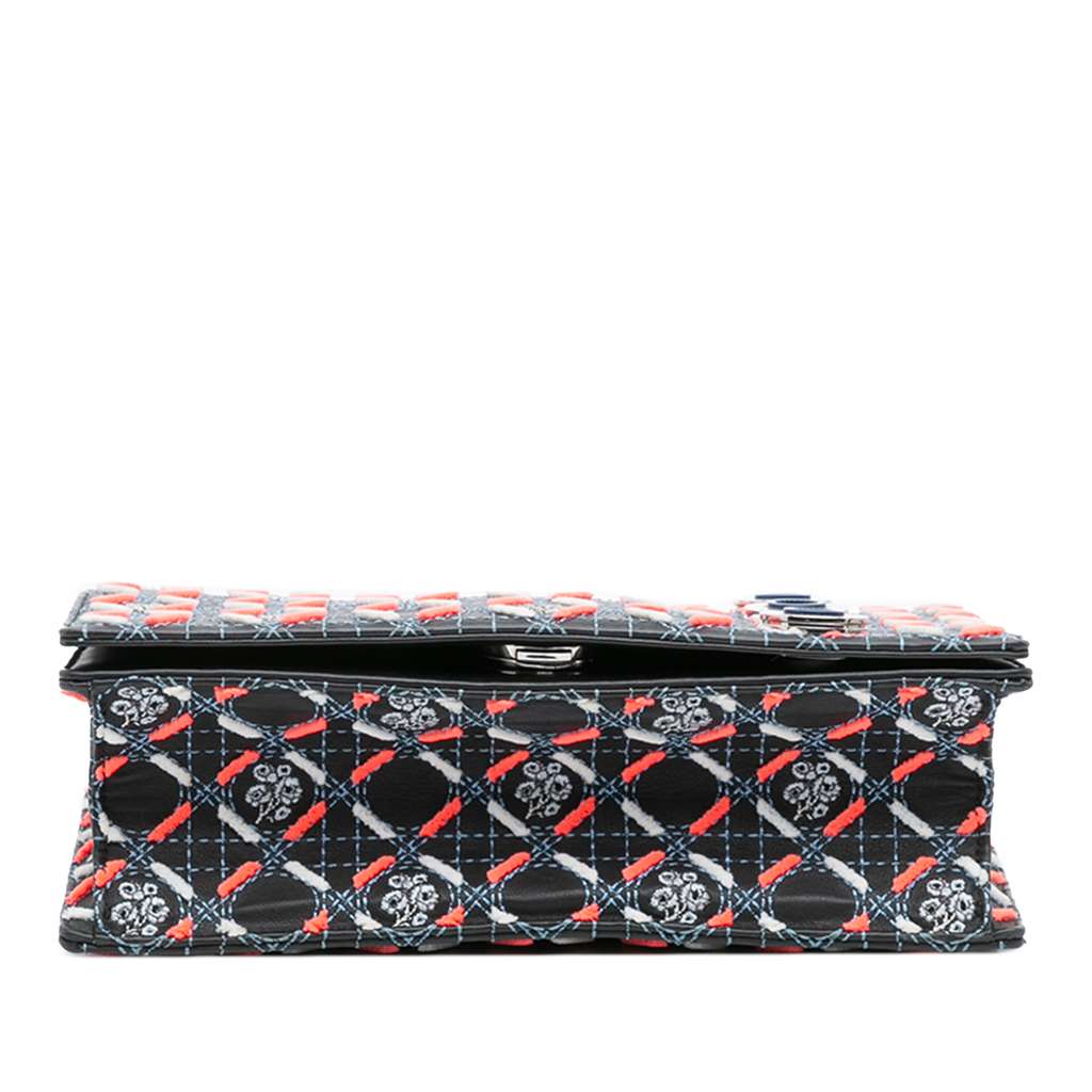 Dior Medium Calfskin Cannage Tufted Diorama Flap - 3