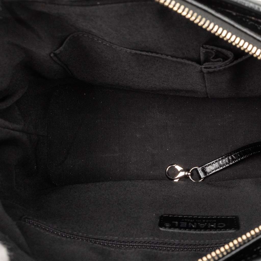 Chanel Medium Quilted Metallic Crumpled Goatskin Gabrielle Hobo - 4