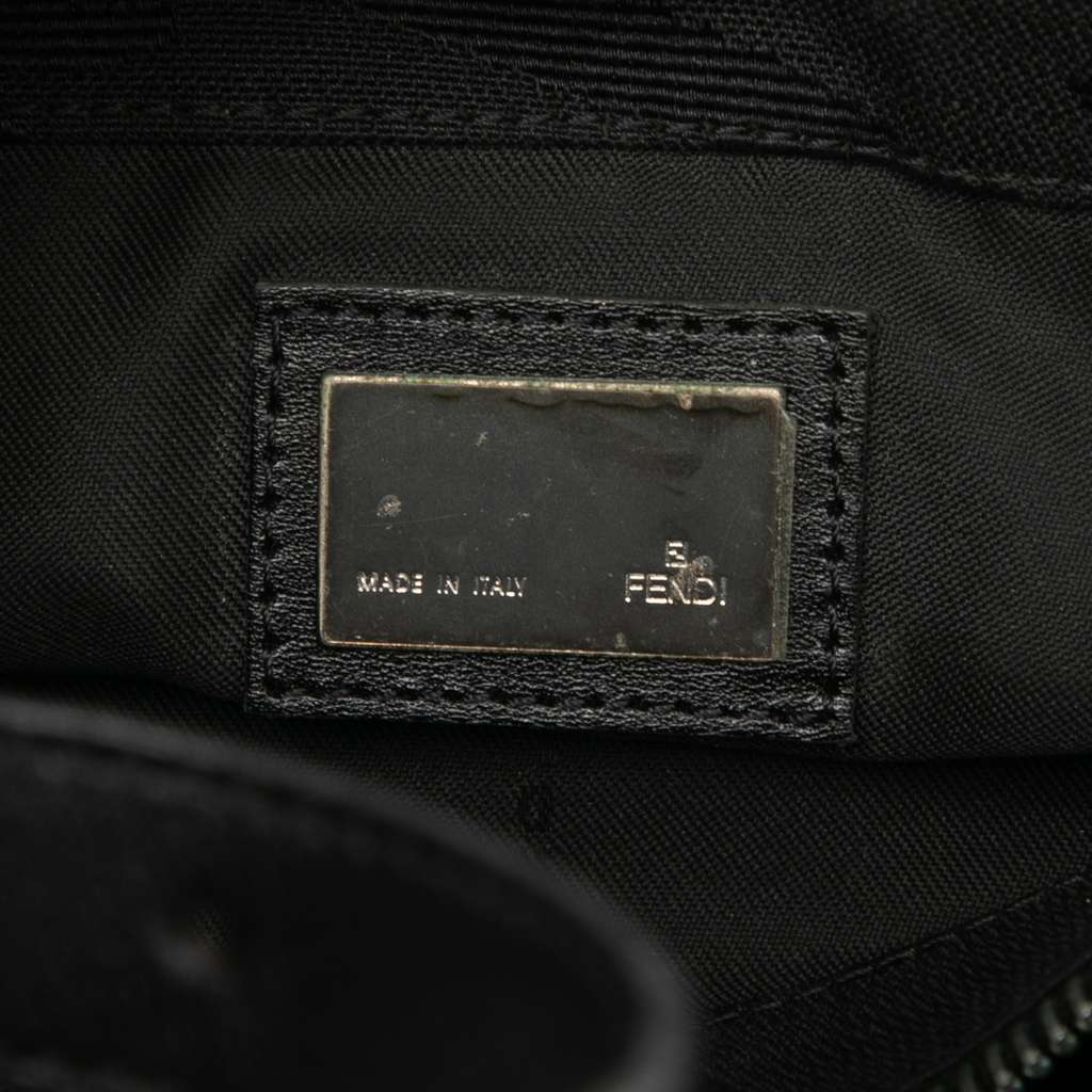 Fendi FF Zebra Print Canvas Shoulder Bag - 5