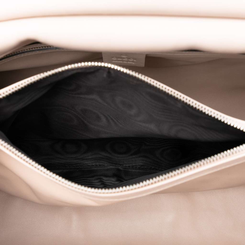 Gucci Leather Lady Bamboo Satchel - 4