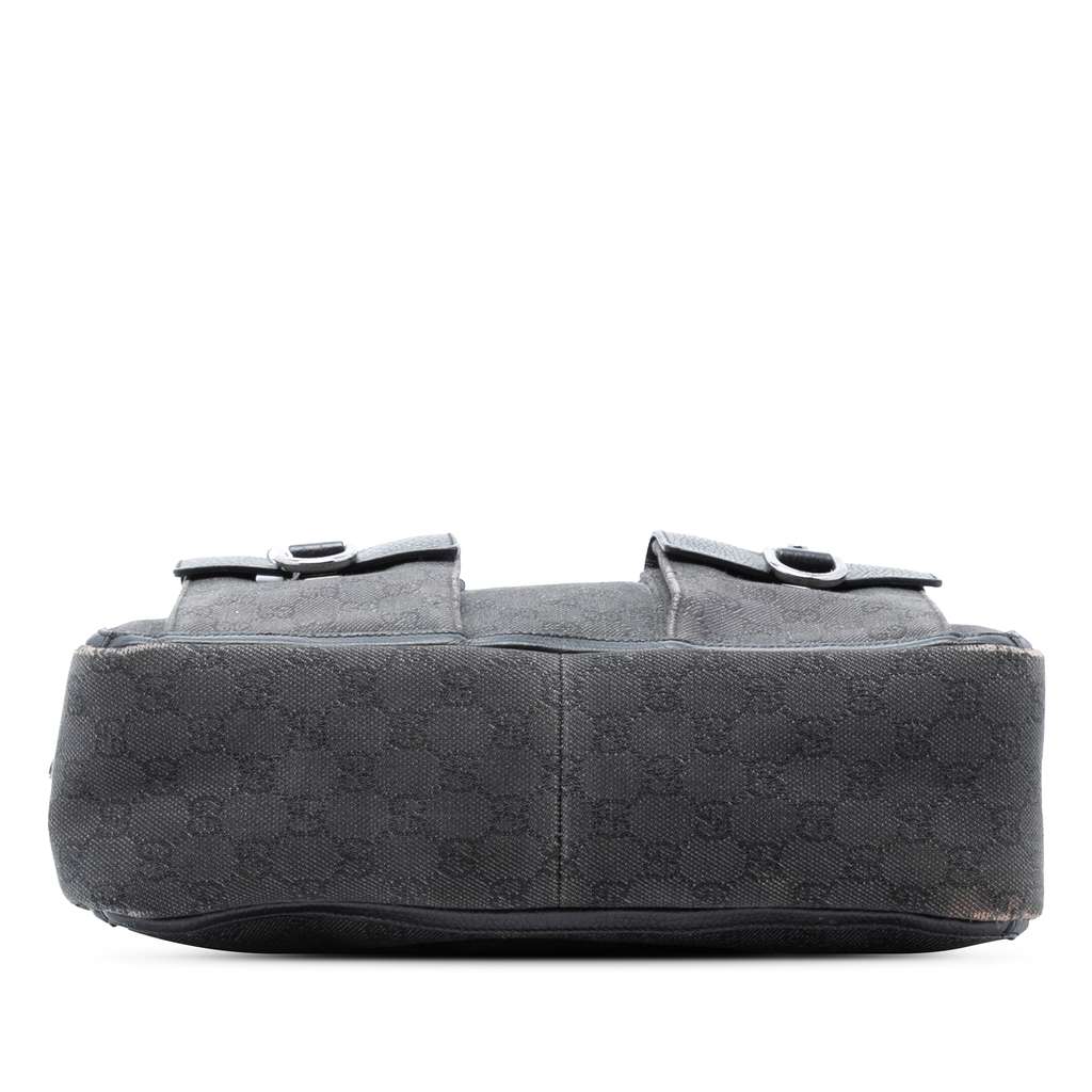 Gucci GG Denim Abbey D Ring Pocket Tote - 3