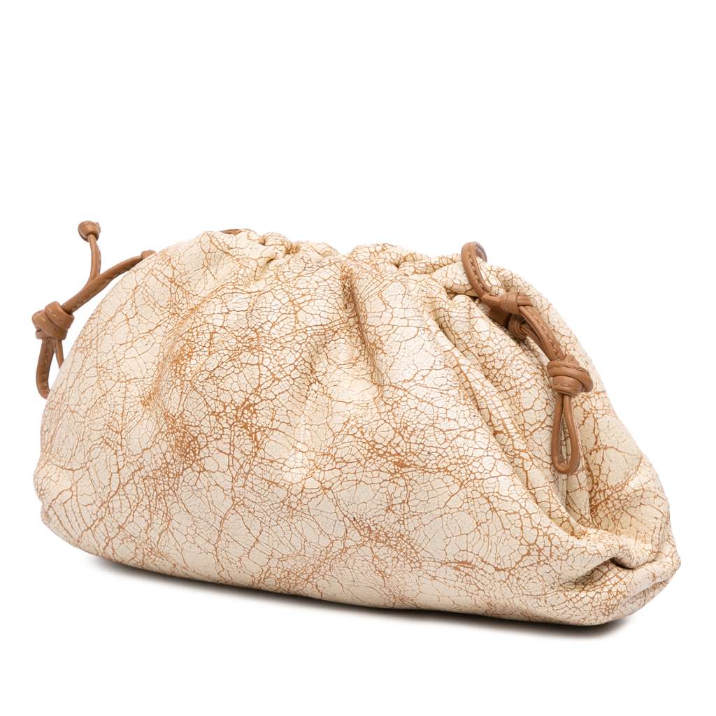 Bottega Veneta Crackled Calfskin The Mini Pouch Crossbody - 2