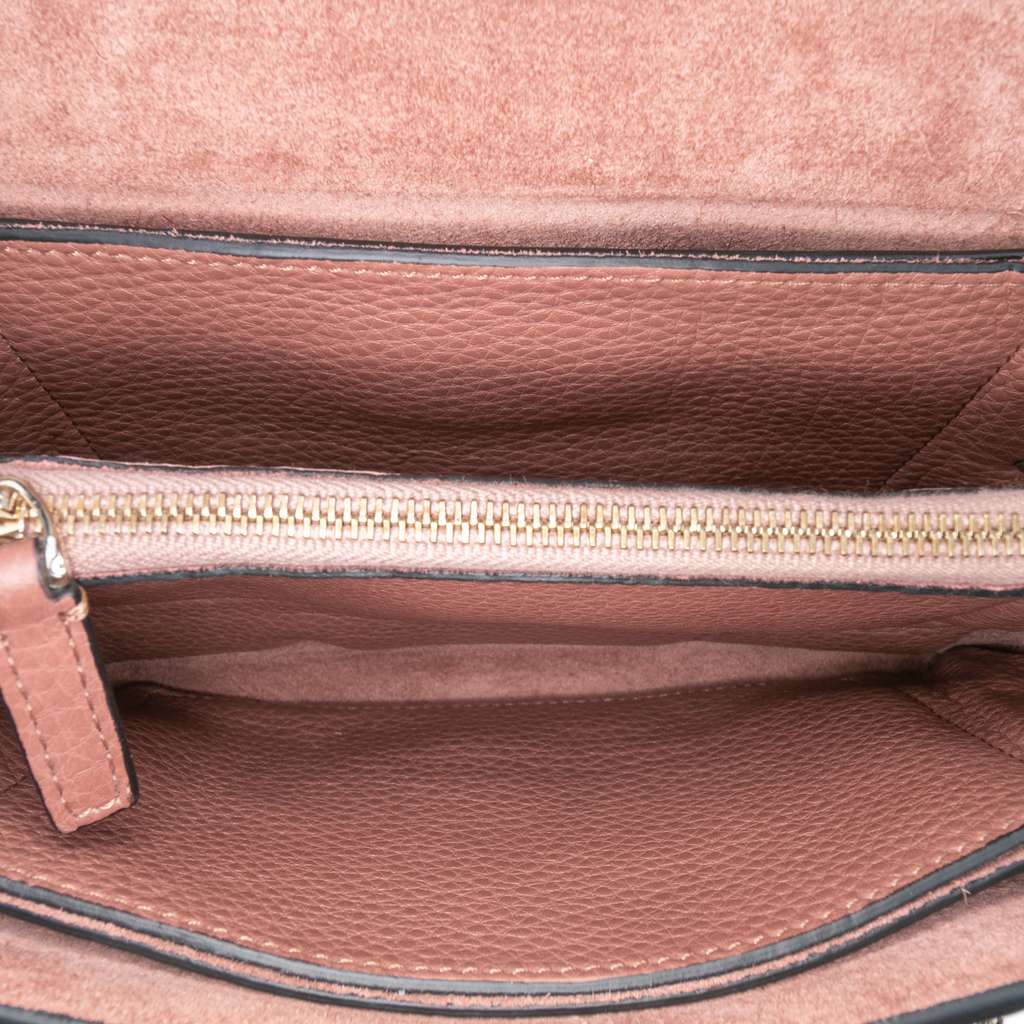 Valentino Leather Rockstud Va Va Voom Clutch on Chain - 4