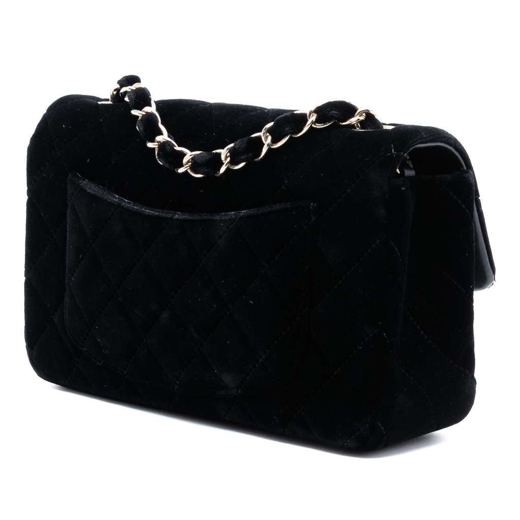 Chanel Mini Rectangular Classic Velvet Single Flap - 2