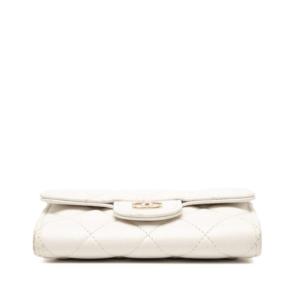 Chanel CC Quilted Caviar Flap Card Holder - 3