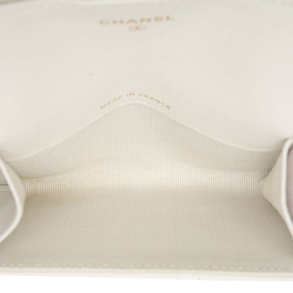 Chanel CC Quilted Caviar Flap Card Holder - 4