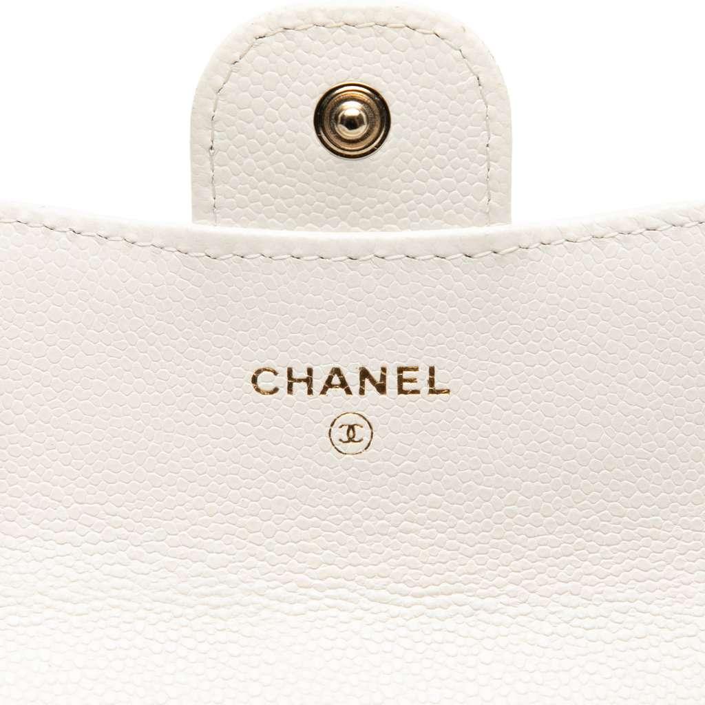 Chanel CC Quilted Caviar Flap Card Holder - 5