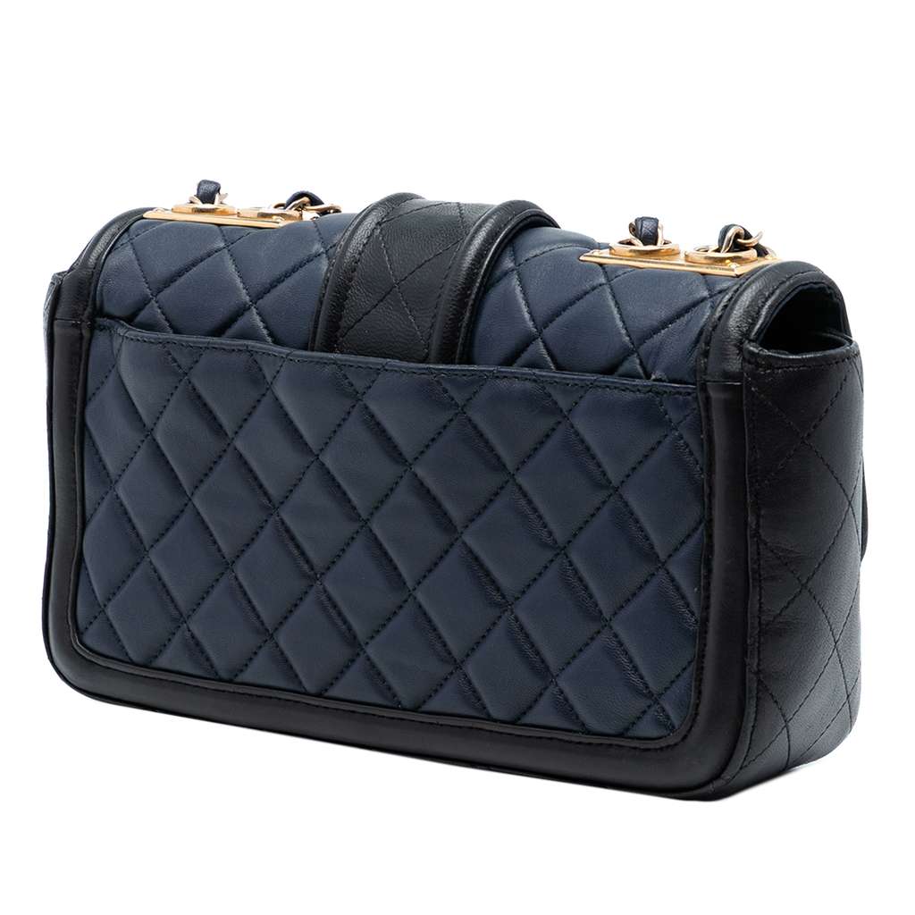 Chanel Medium Bicolor Quilted Lambskin Elegant CC Flap - 2