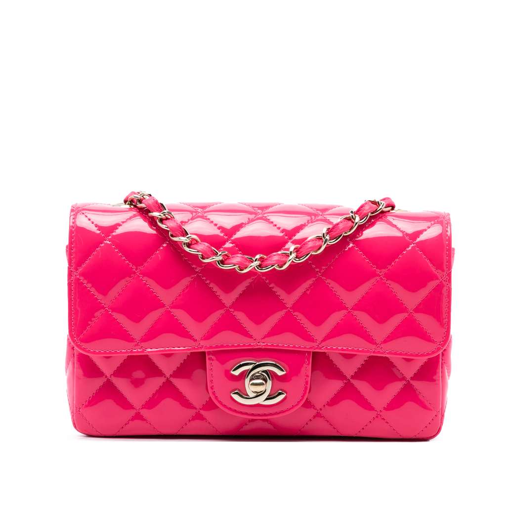 Chanel Mini Rectangular Classic Patent Single Flap