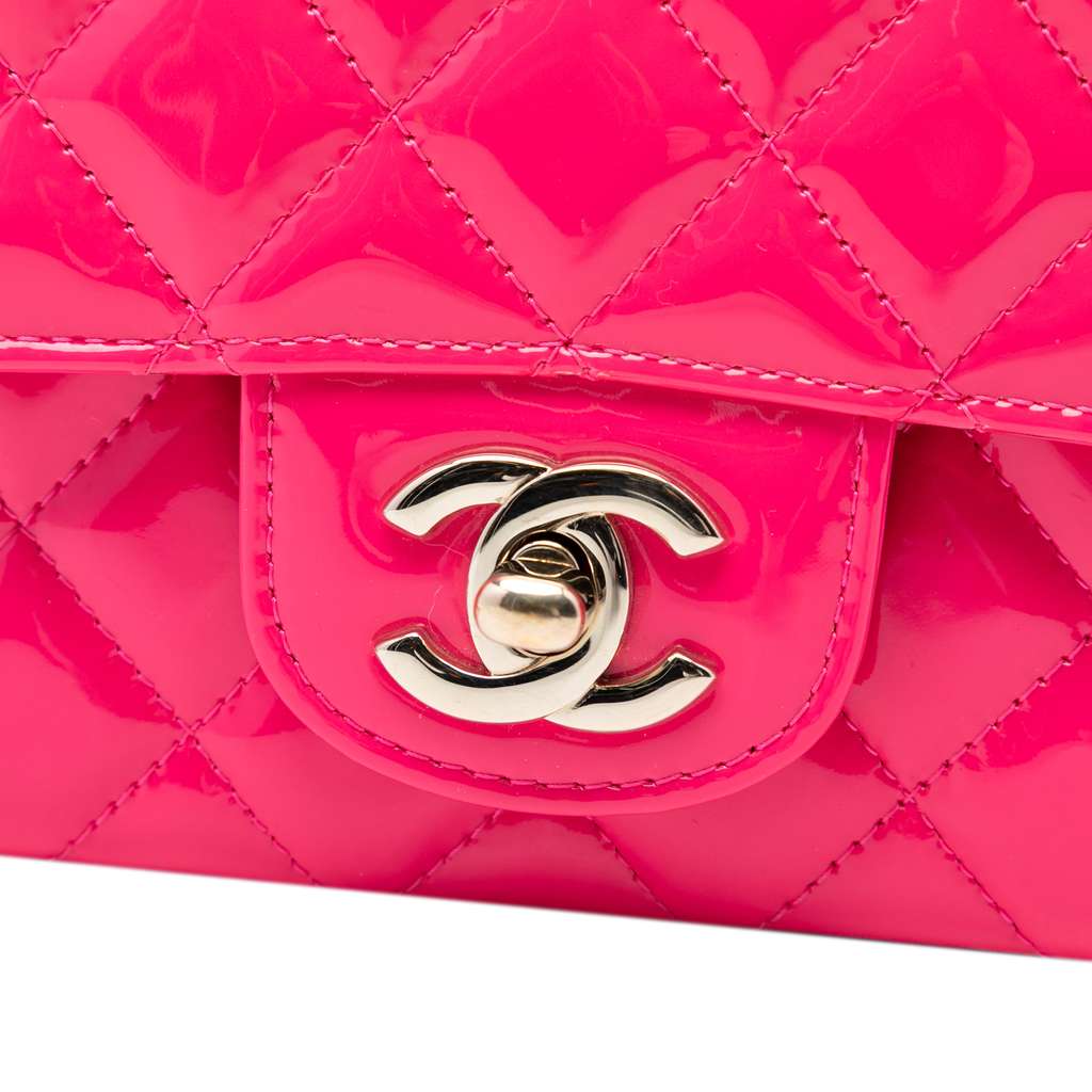Chanel Mini Rectangular Classic Patent Single Flap - 5