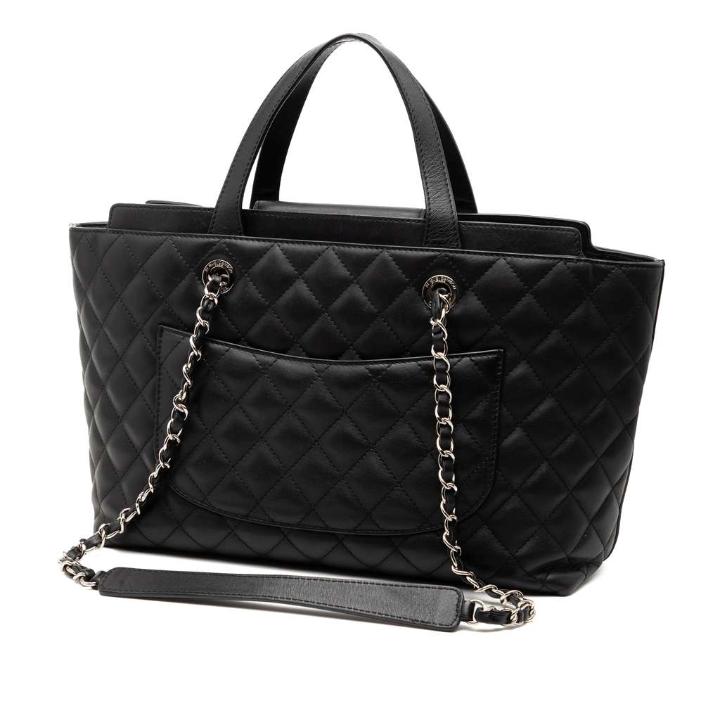 Chanel Large Quilted Calfskin Convertible Daily Shopping Tote - 2