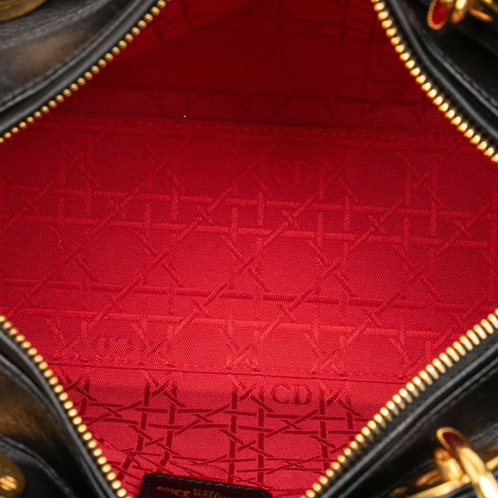 Dior Medium Lambskin Cannage Lady Dior - 4