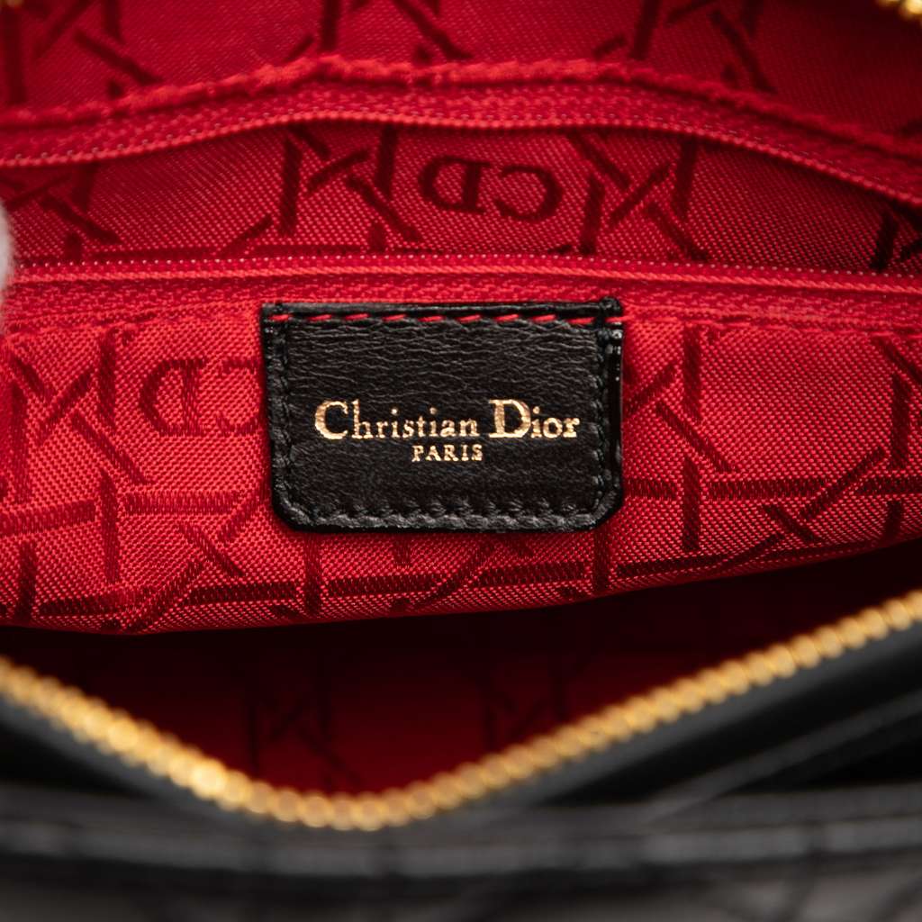 Dior Medium Lambskin Cannage Lady Dior - 5