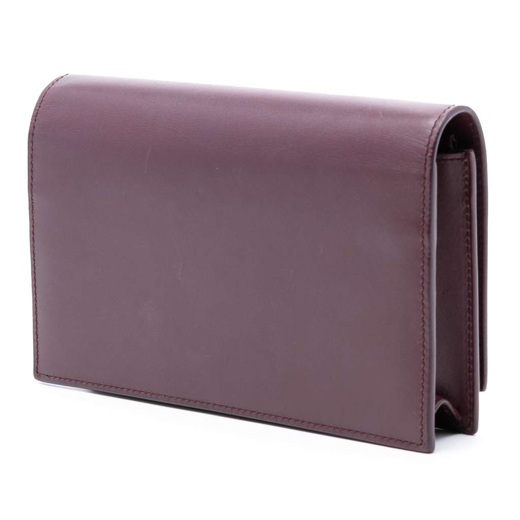 Saint Laurent Smooth Calfskin Monogram Kate Tassel Wallet on Chain - 2