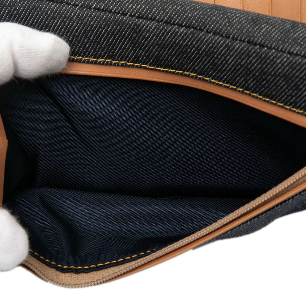 Dior Denim Saddle Trifold Continental Wallet - 5