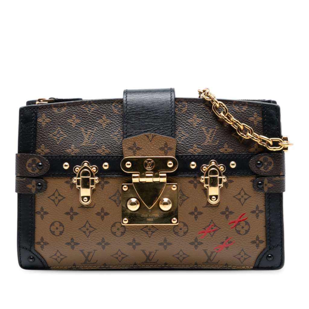 Louis Vuitton Monogram Reverse Trunk Clutch