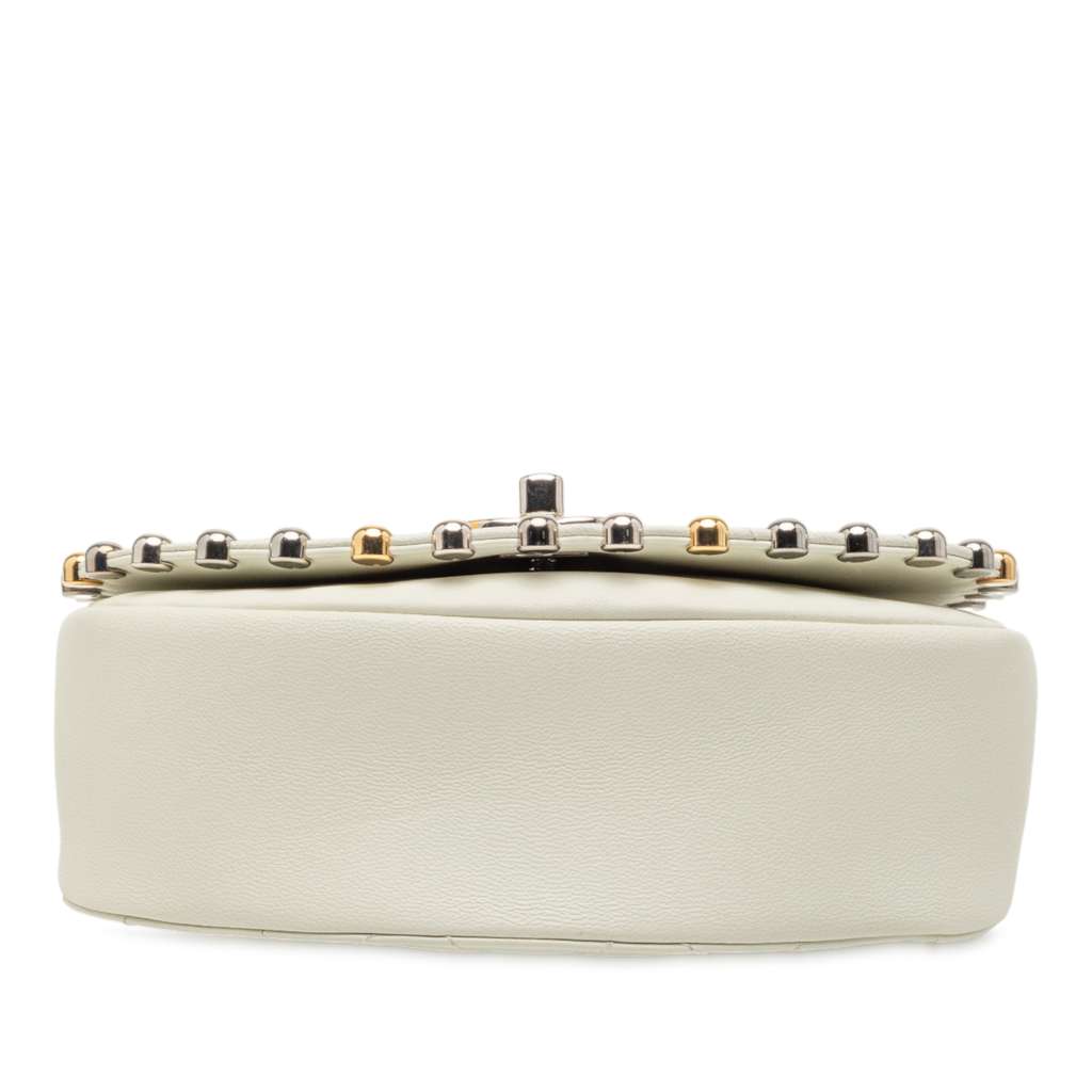 Chanel Small Quilted Lambskin Studded Bubble Flap - 3