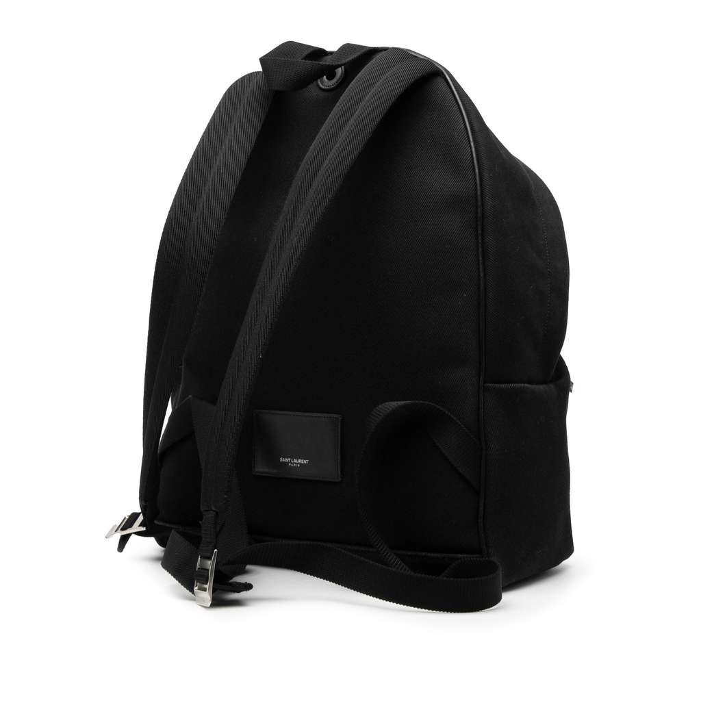 Saint Laurent Studded Canvas City Backpack - 2