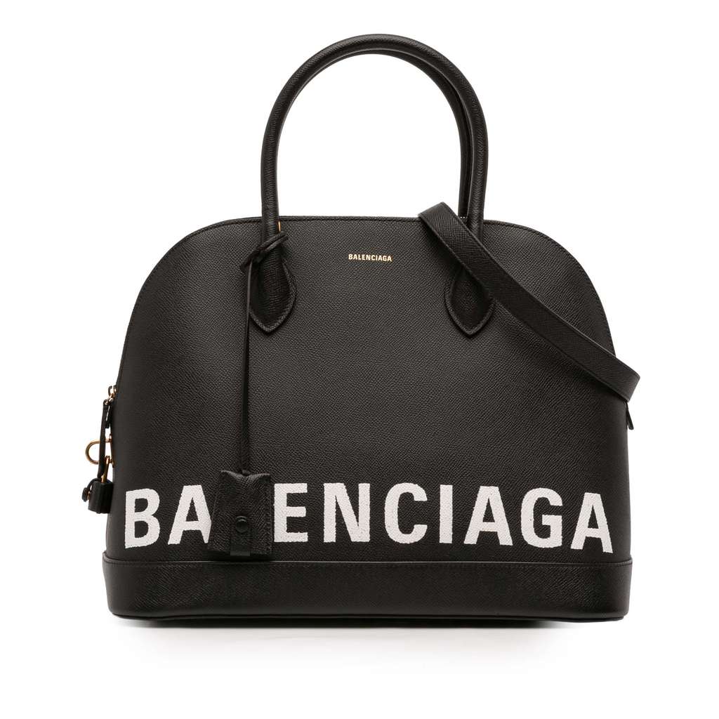 Balenciaga M Grained Calfskin Ville Top Handle Bag