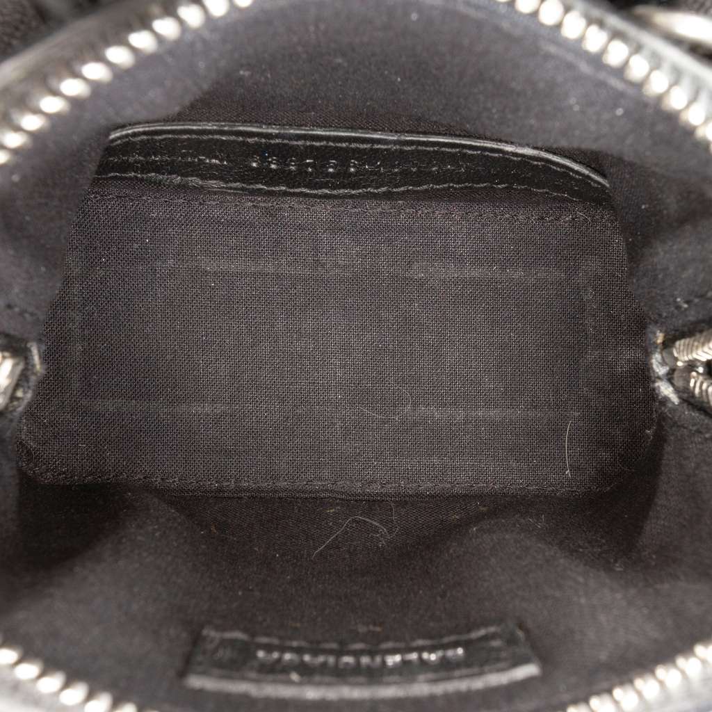 Balenciaga Mini Crocodile Embossed Calfskin Ville Satchel - 4