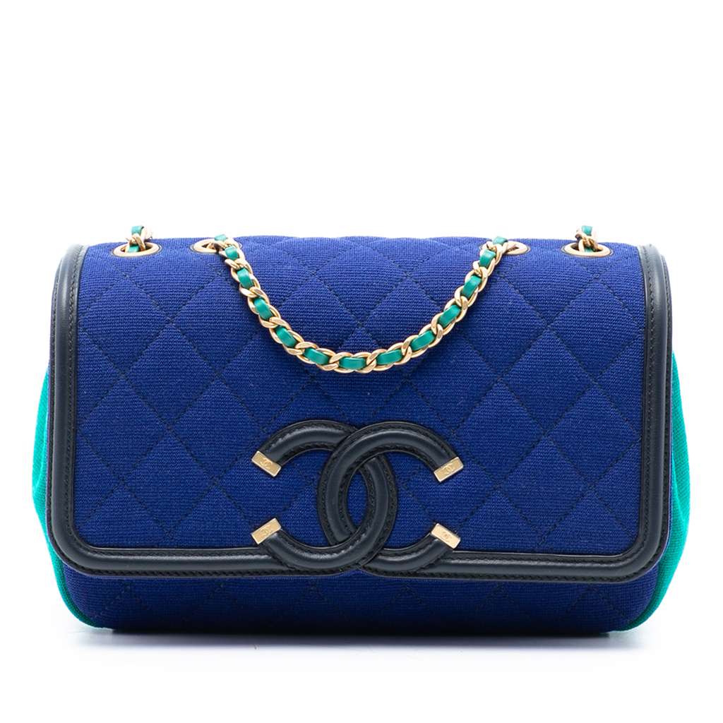 Chanel Small Jersey CC Filigree Flap