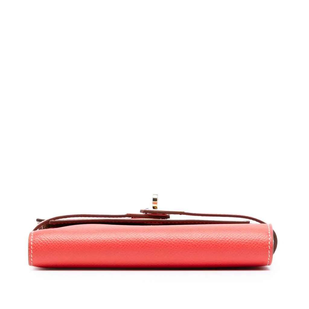 Hermès Epsom Kelly Depliant Wallet Red Leather Very good - Inside View