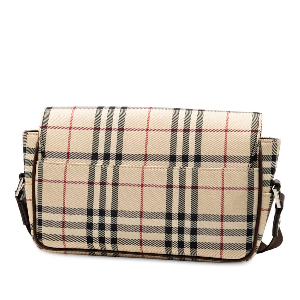 Burberry House Check Canvas Flap Crossbody - 2
