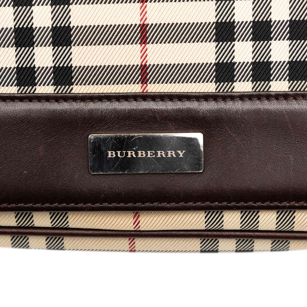 Burberry House Check Canvas Flap Crossbody - 5