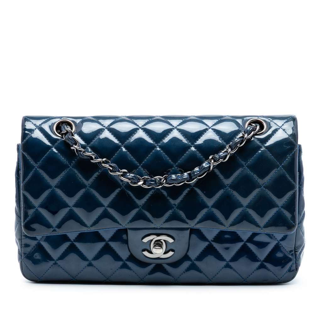 Chanel Medium Classic Patent Double Flap