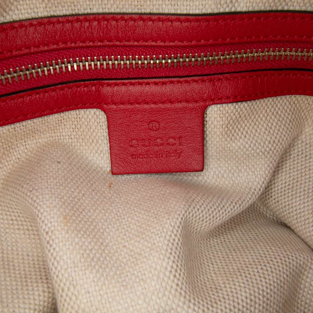Gucci Medium GG Canvas Valentine Top Handle Bag - 5