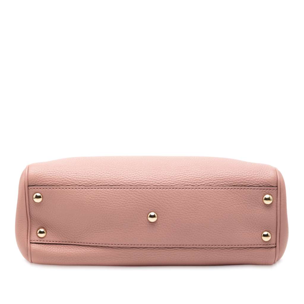 Gucci Small Calfskin Bamboo Shopper Satchel - 3