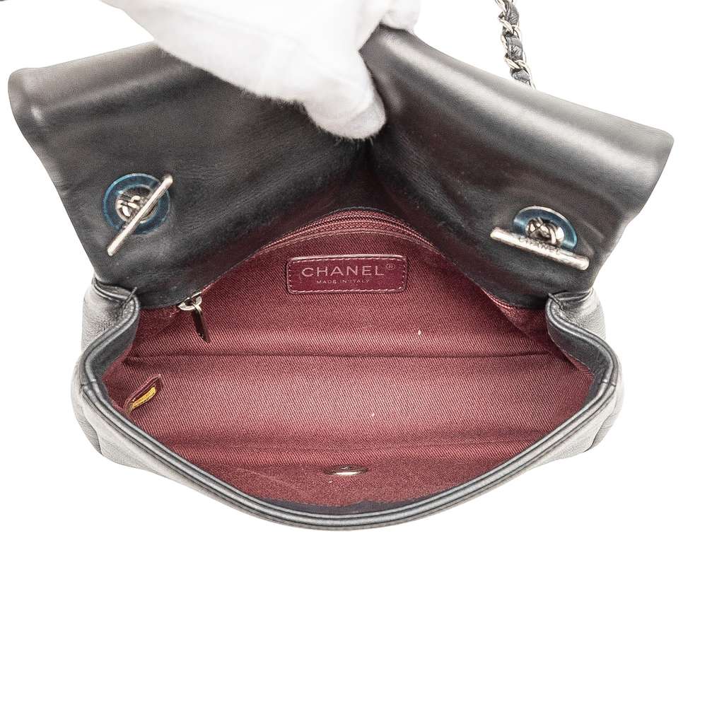 Chanel Small Diamond Embossed Calfskin New Chic Flap - 4