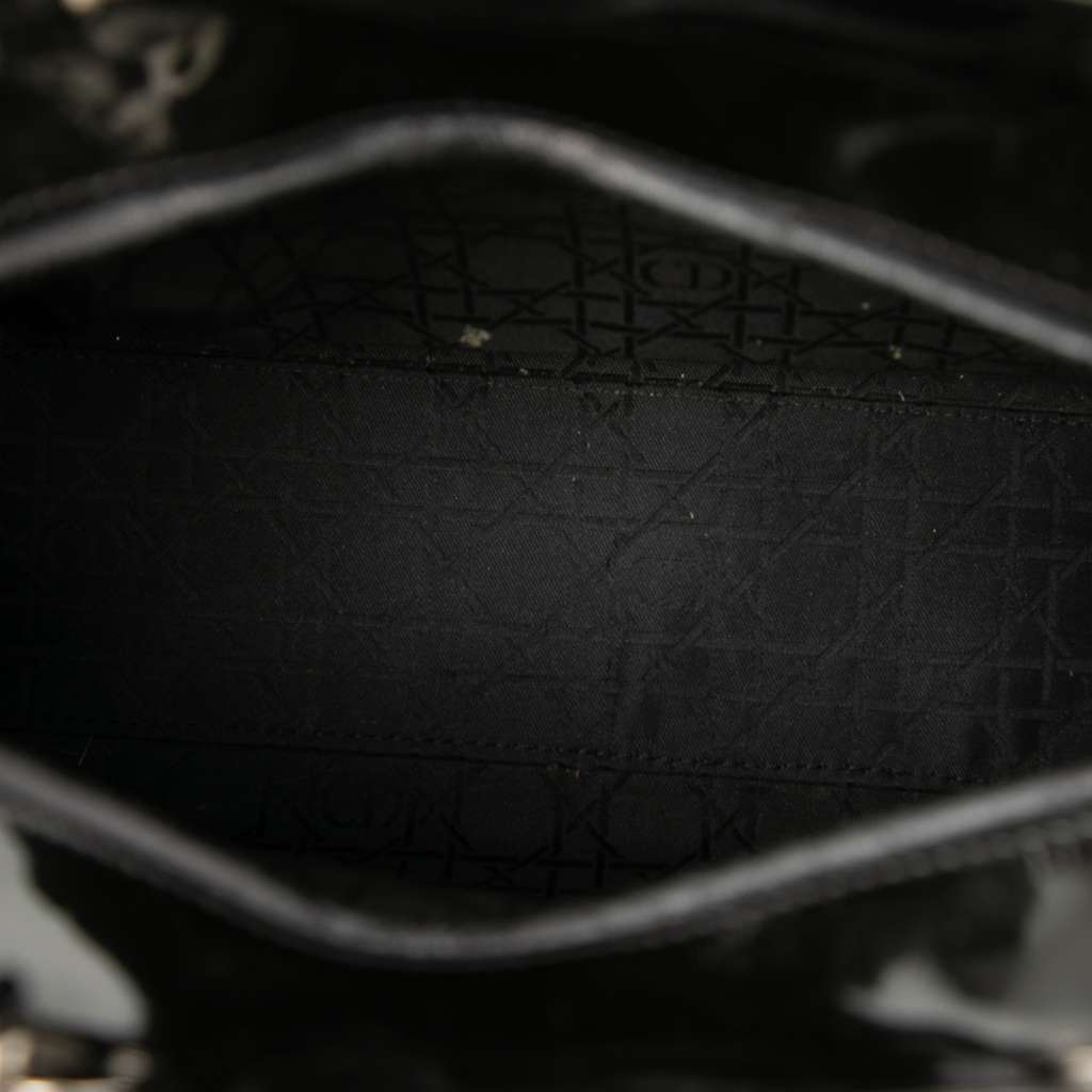 Dior Large Patent Cannage Lady Dior - 4