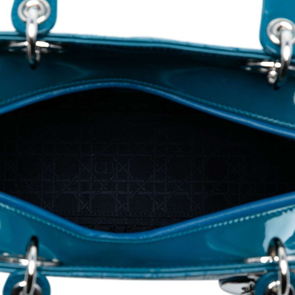 Dior Large Patent Cannage Lady Dior - 4