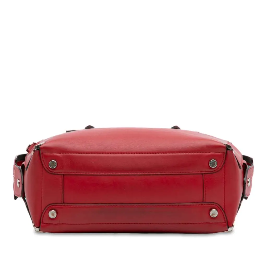 Louis Vuitton Smooth Calfskin Garance Satchel Red Leather Very good - Inside View
