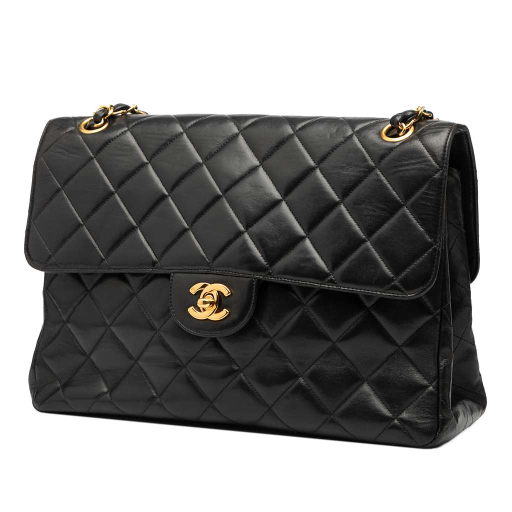 Chanel Jumbo Quilted Lambskin Double Sided Flap - 2