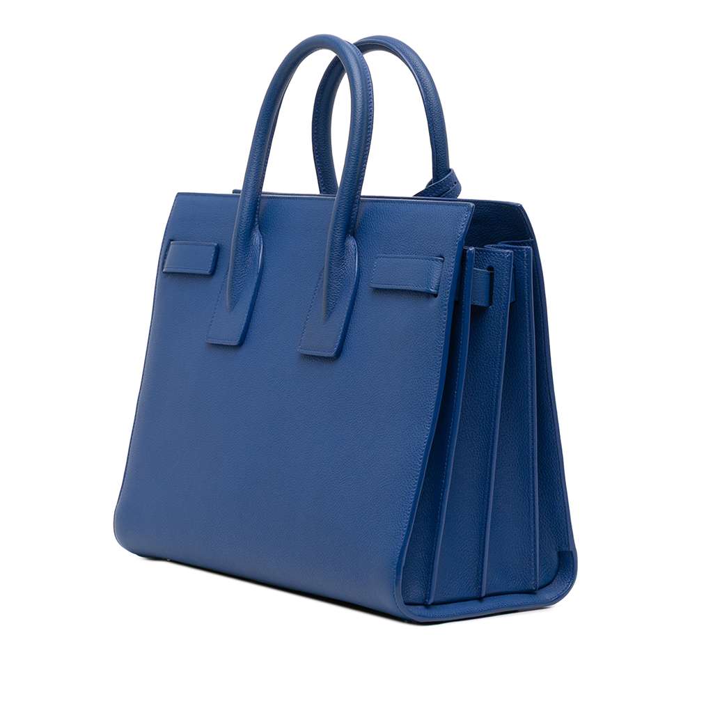 Saint Laurent Small Leather Sac De Jour Satchel - 2