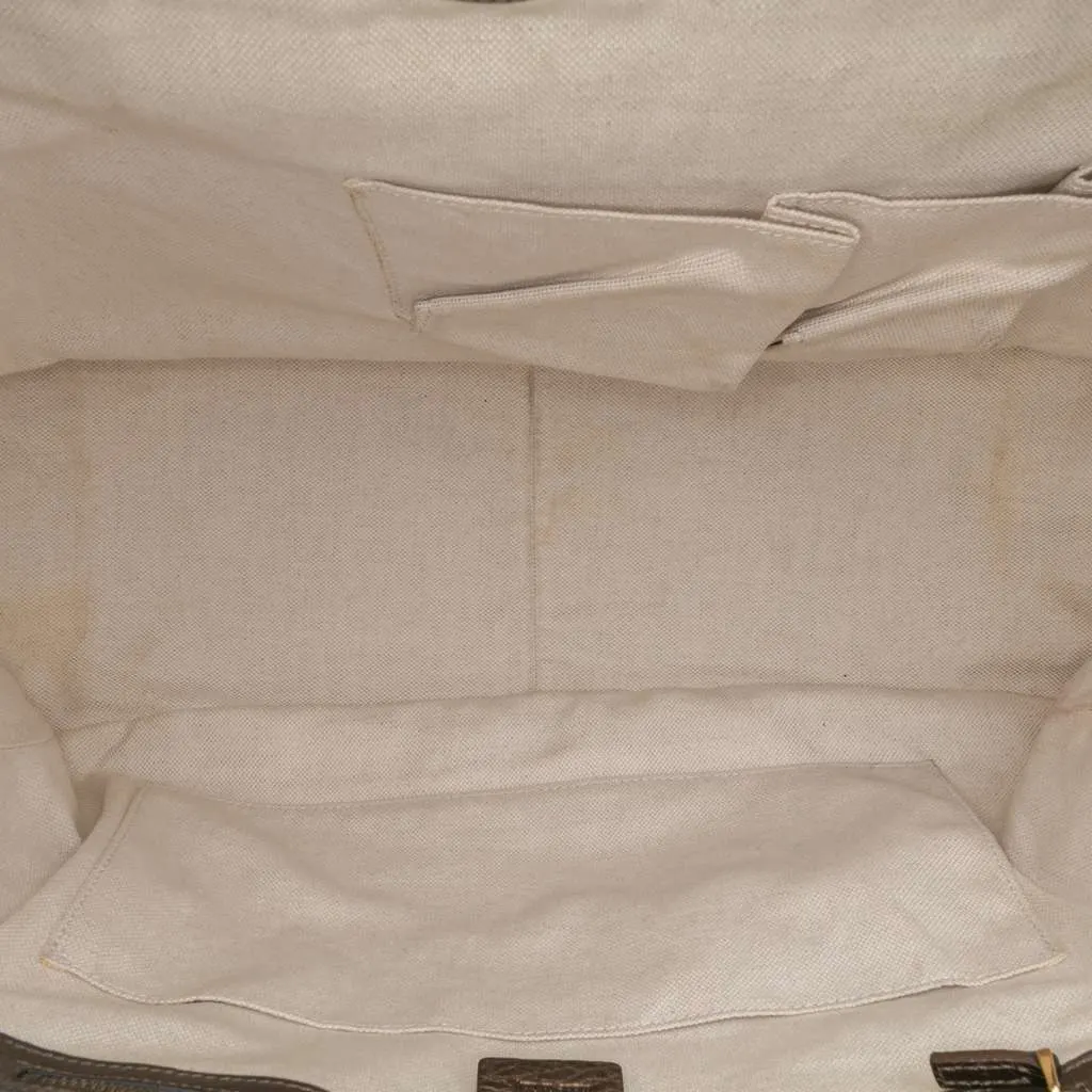 Gucci Medium Diamante Canvas 1973 Handbag Brown Canvas Good - Model View
