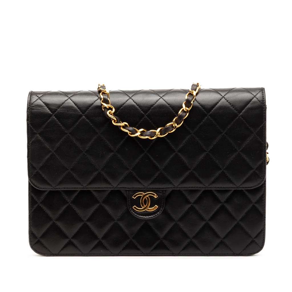 Chanel Medium CC Quilted Lambskin Single Flap