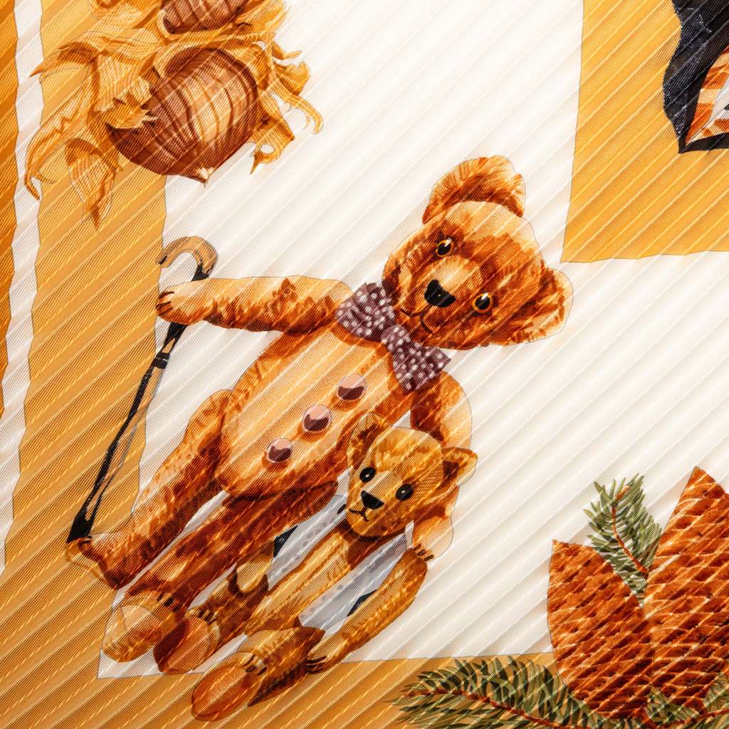 Hermès Confidents Des Coeurs Pleated Silk Scarf - 5