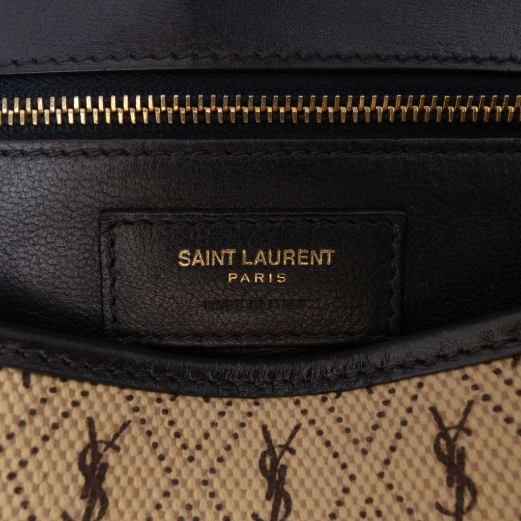 Saint Laurent Medium Canvas Monogram All Over Crossbody - 5