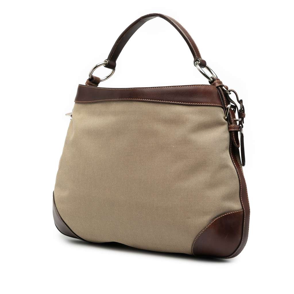 Prada Canvas Canapa Logo Hobo - 2