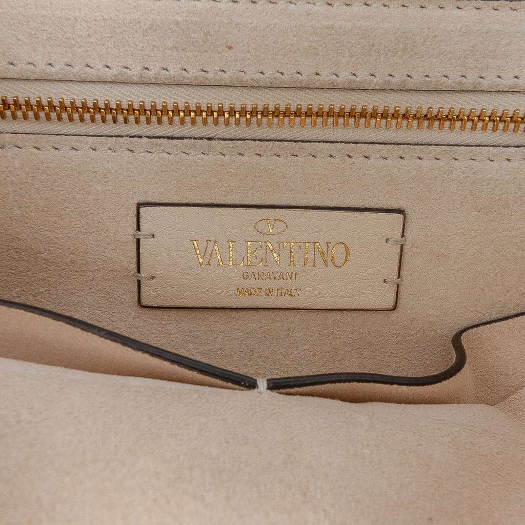 Valentino Large Grained Calfskin Roman Stud Satchel - 5
