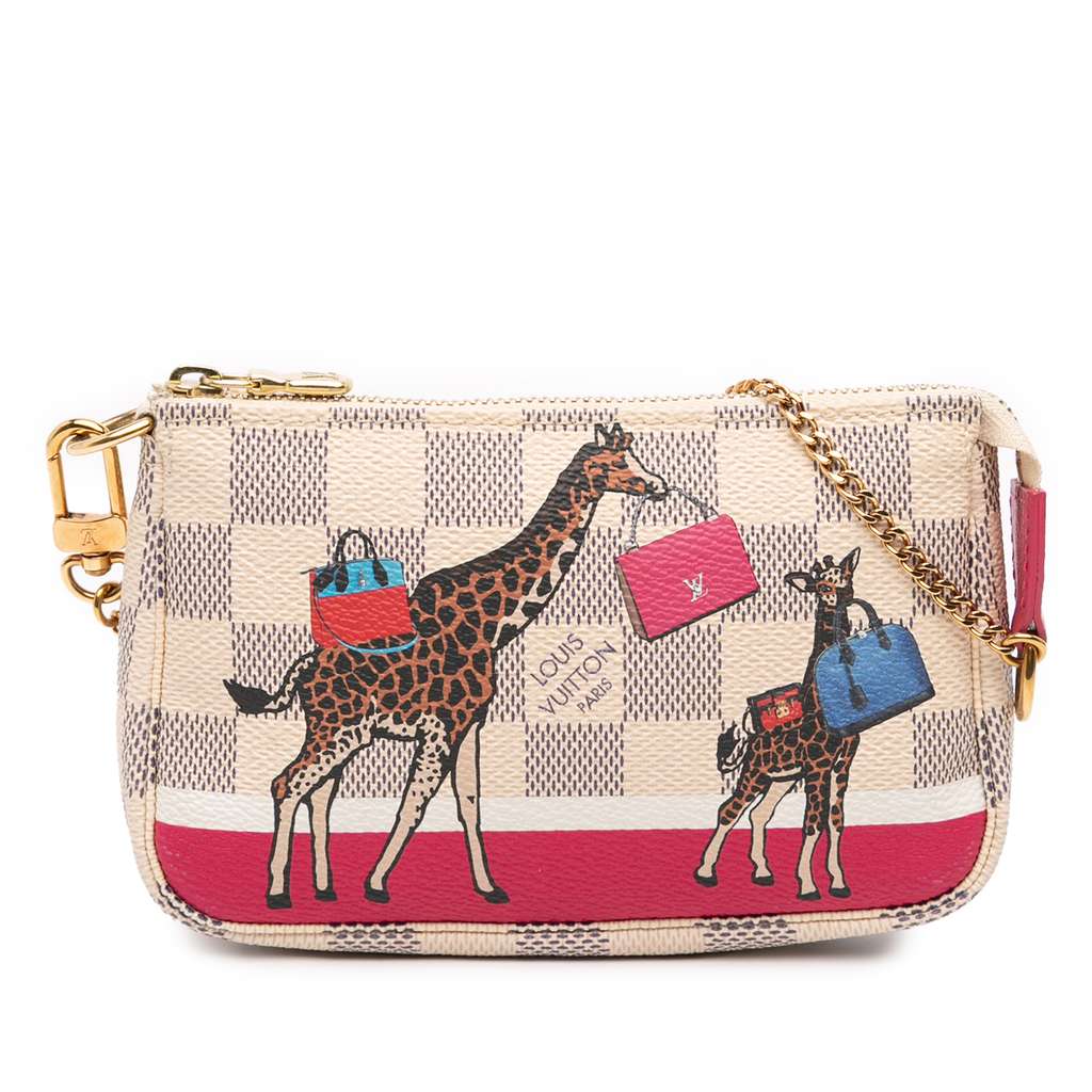 Louis Vuitton Damier Azur Giraffe Mini Pochette Accessoires