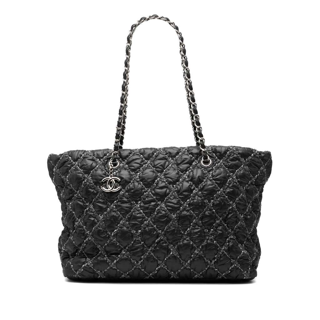 Chanel Paris Byzance Nylon Tweed On Stitch Tote