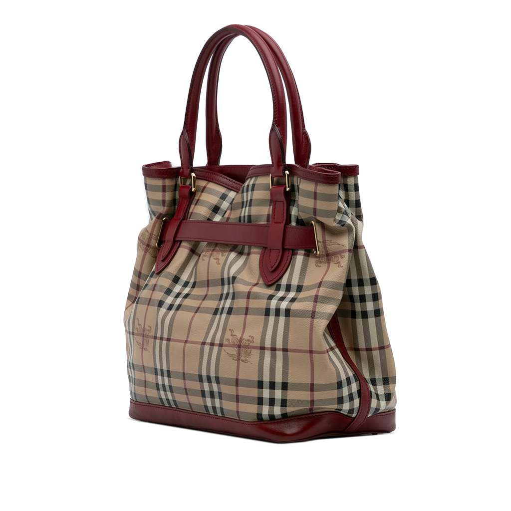 Burberry Haymarket Check Coated Canvas Golderton Satchel - 2
