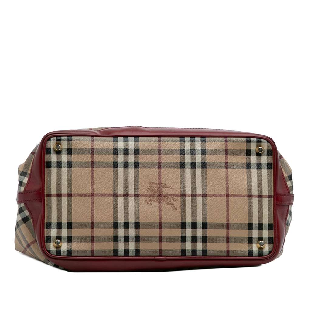 Burberry Haymarket Check Coated Canvas Golderton Satchel - 3