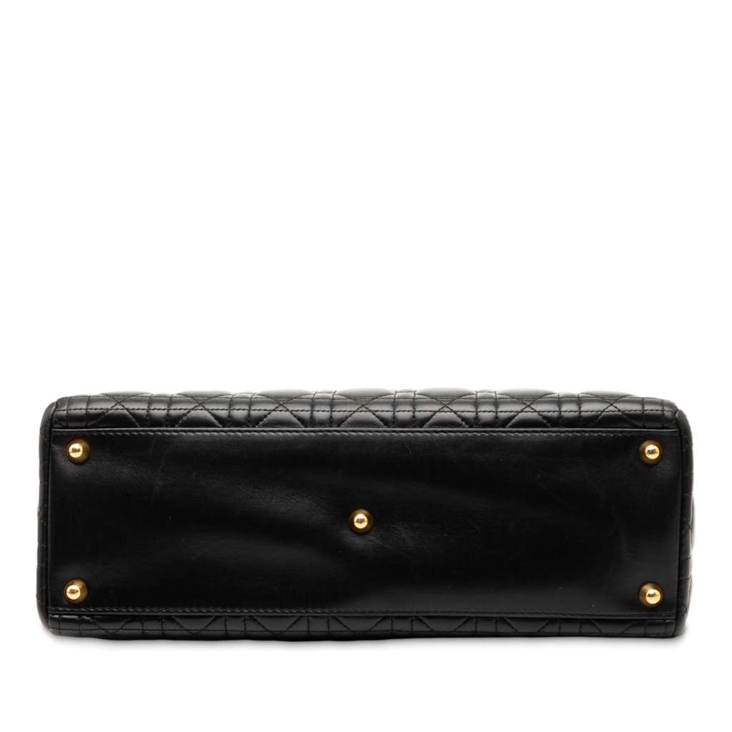 Dior Large Lambskin Cannage Lady Dior - 3