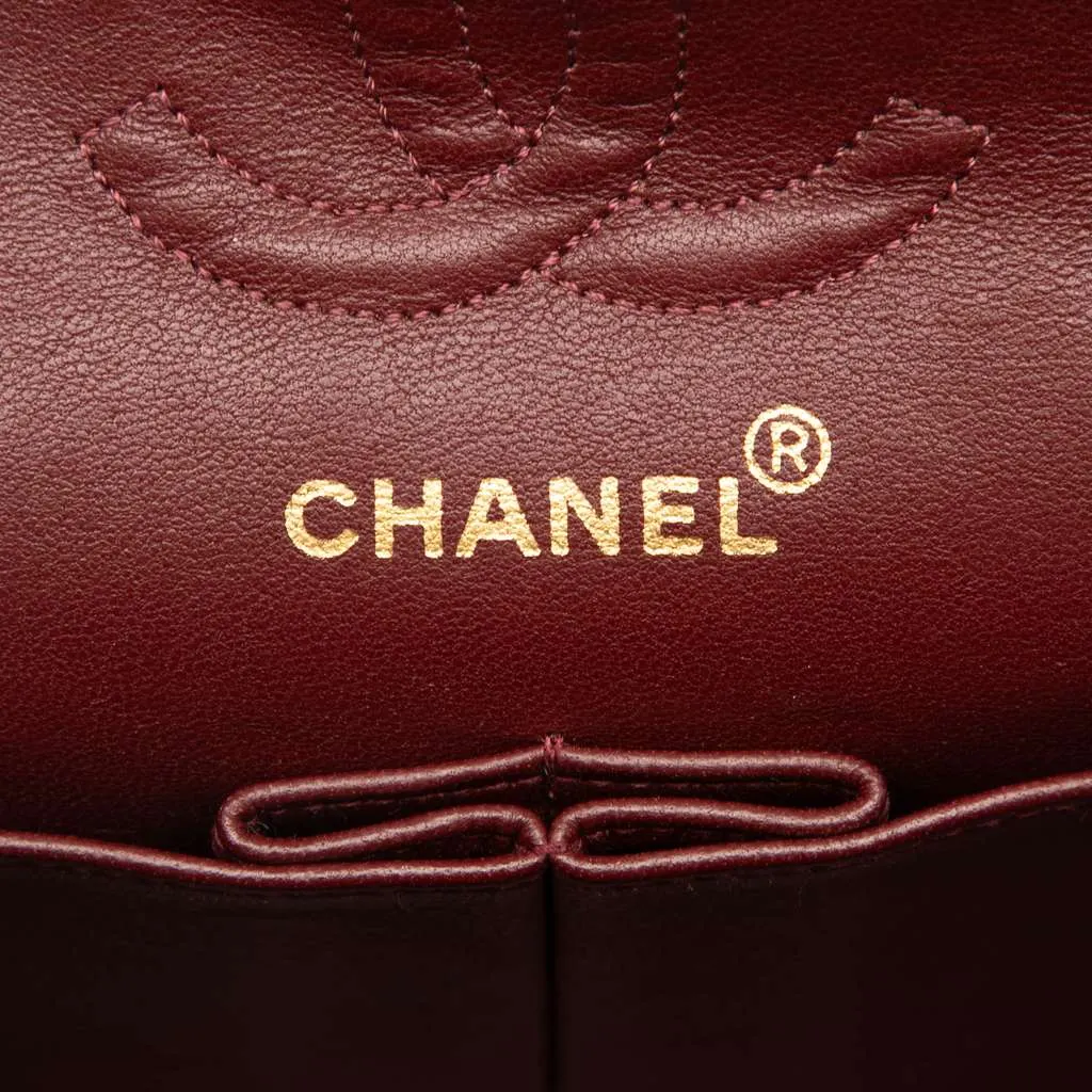 Chanel Small Classic Lambskin Double Flap Black Leather Good - Box View